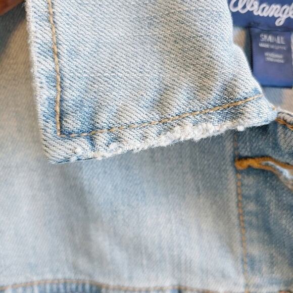 Wrangler Denim Jacket Sz S - Picture 5 of 8